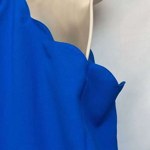 J. Crew Factory Blue Scalloped neck camisole NWT size 14 - Picture 9 of 13